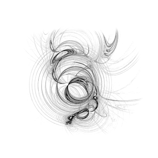 黑色旋转水墨效果