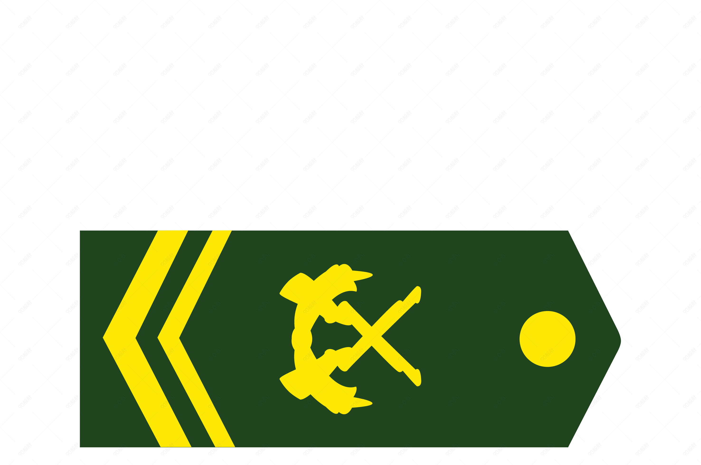 建军节军衔上士矢量图