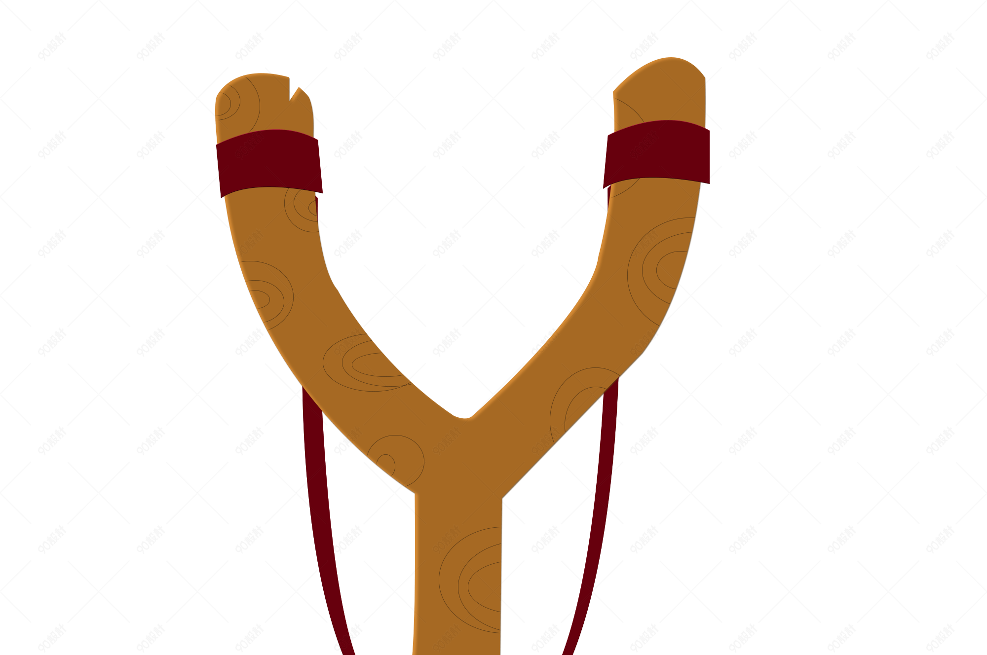 手绘可爱卡通弹弓