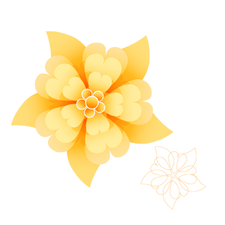 彩色小黄花清晰png下载