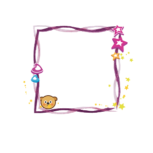 手绘彩色可爱边框设计