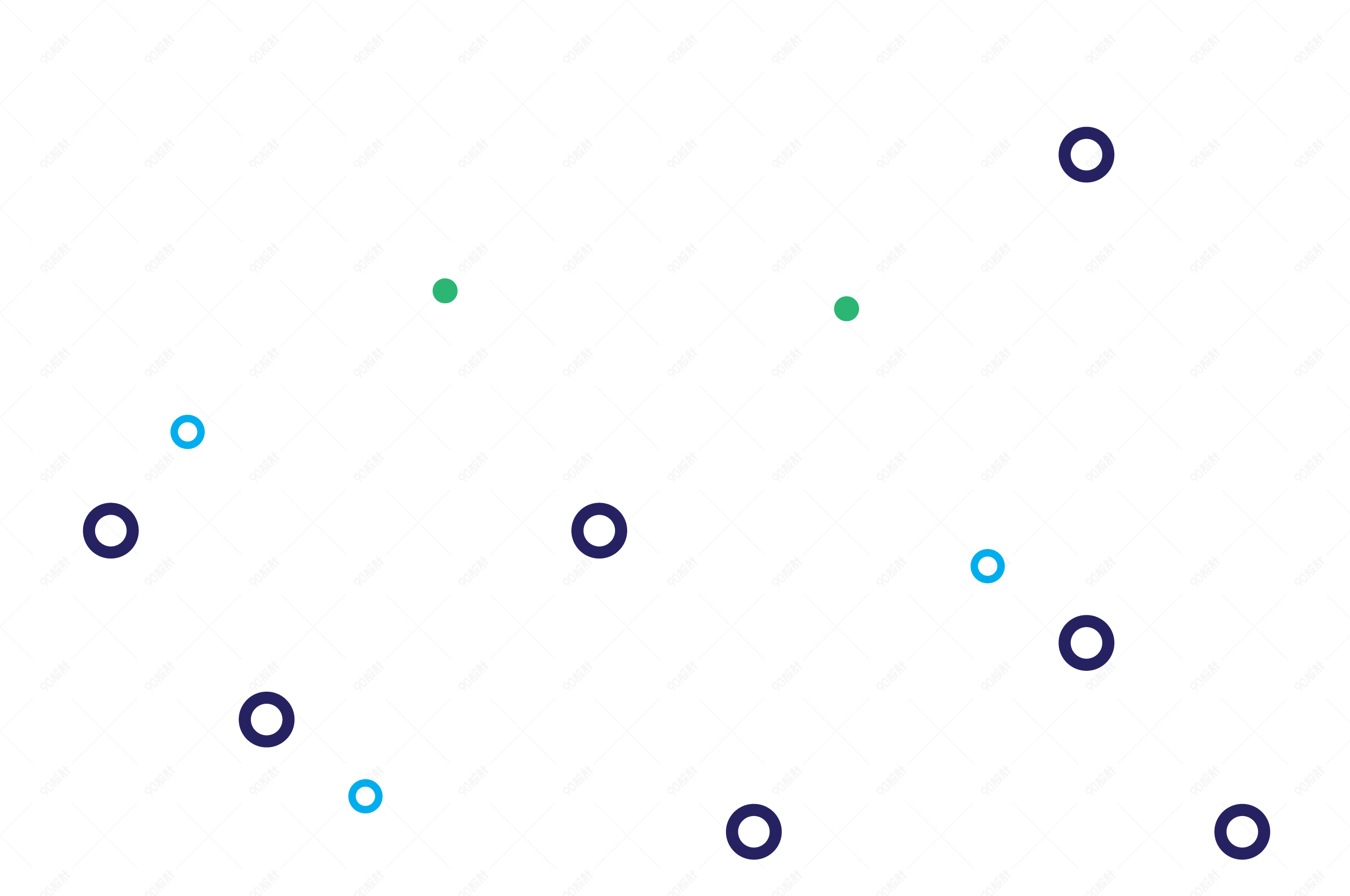 小圈圈设计孟菲斯装饰图案png