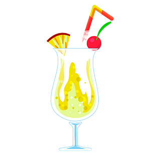 夏季沙冰菠萝饮料