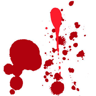 红色血迹污渍元素