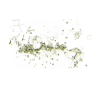 凌乱的墨绿色碎片