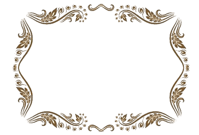 深棕色花纹复杂边框素材