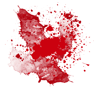 红色血迹污渍元素