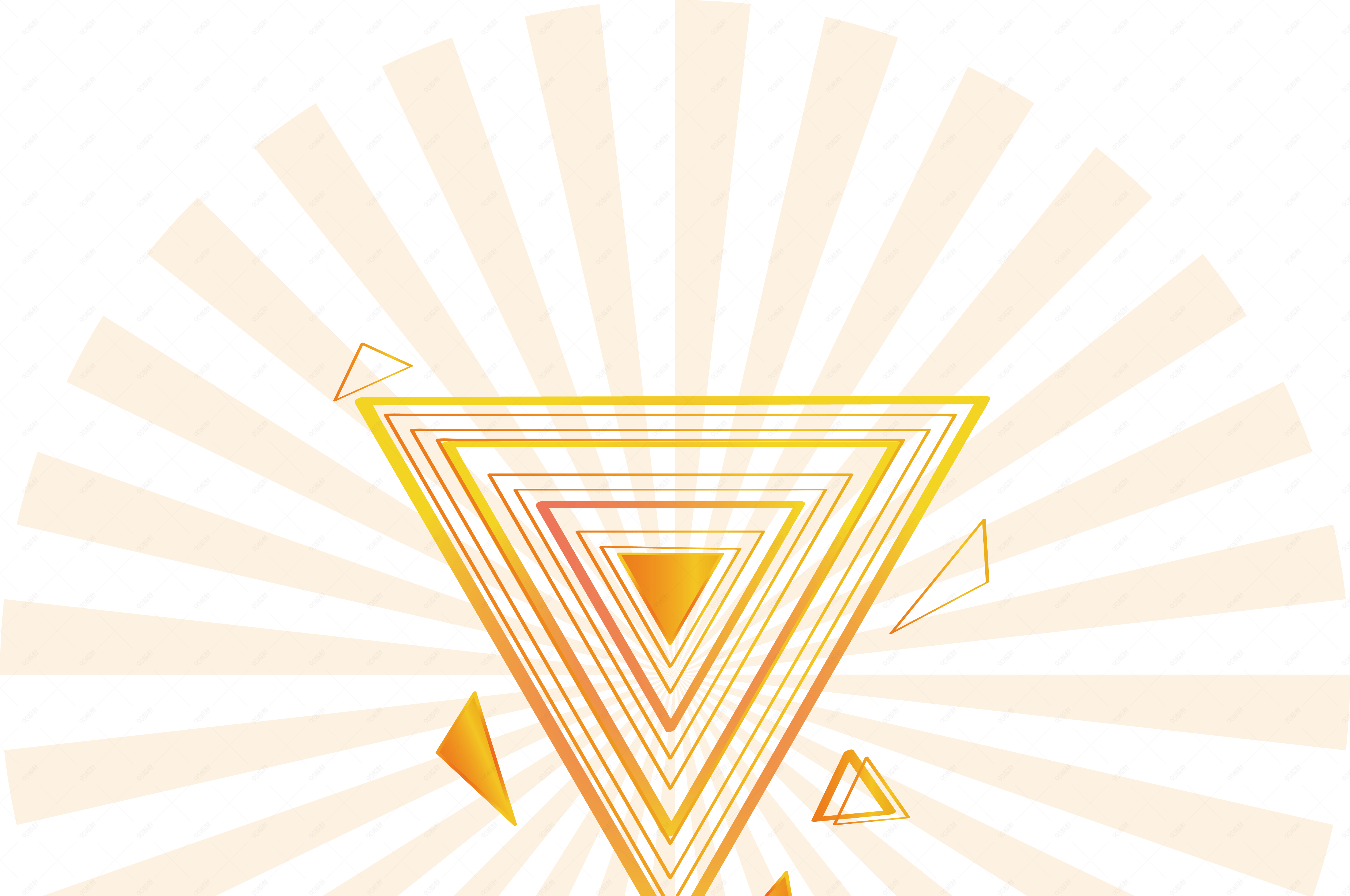 倒三角矢量图形素材