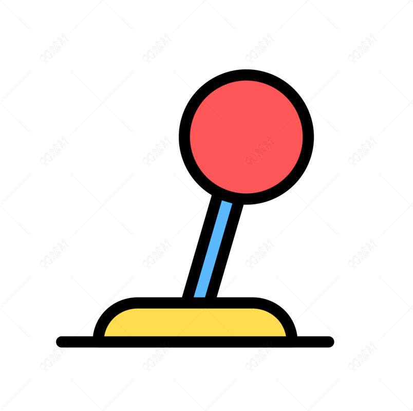 儿童节玩具摇杆矢量图