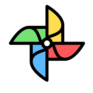 儿童节玩具风车矢量图