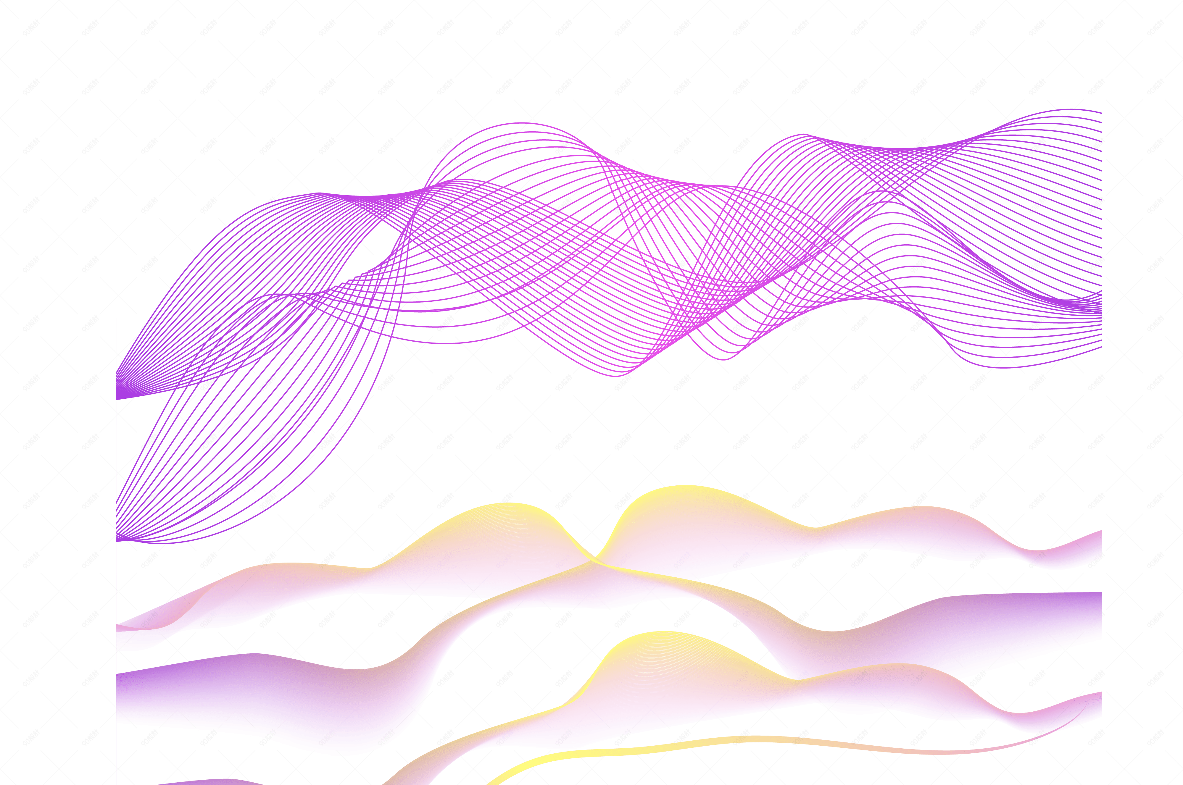 流动动感线条矢量图