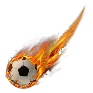 着火的炫酷火焰足球