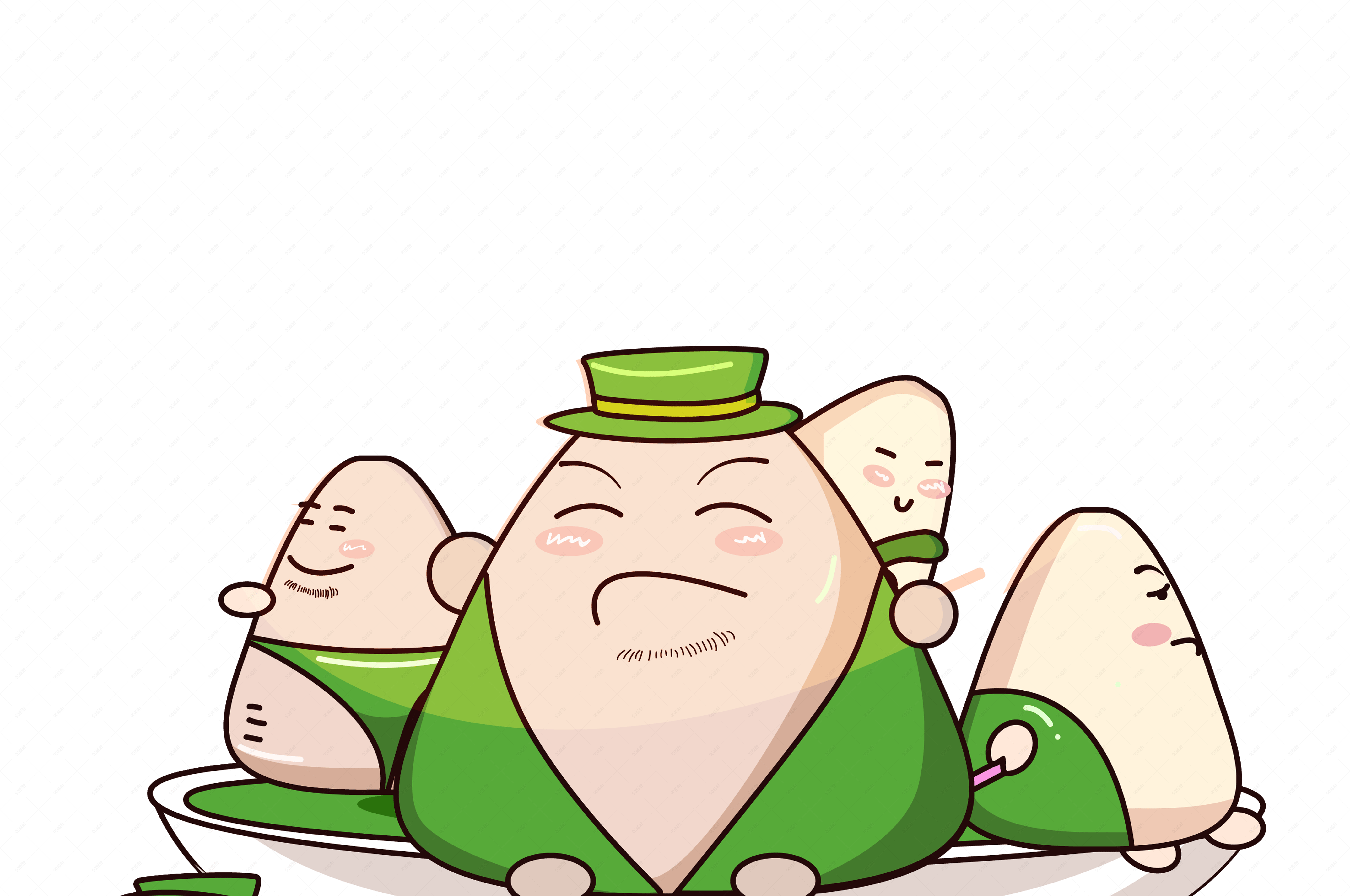 端午节粽子矢量插画