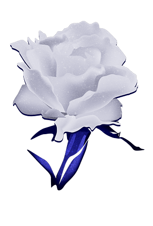 银色情人节玫瑰png素材