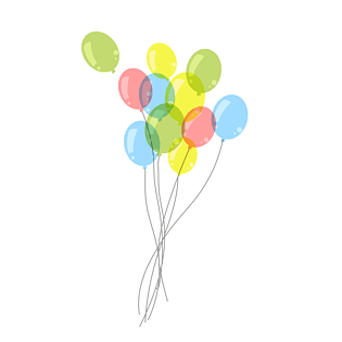 素材pngpsd2000*2000七夕礼物盒粉色爱心气球pngpsd2000*2000卡通情人