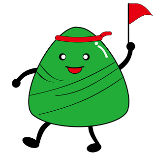 举小旗的小粽子人标题