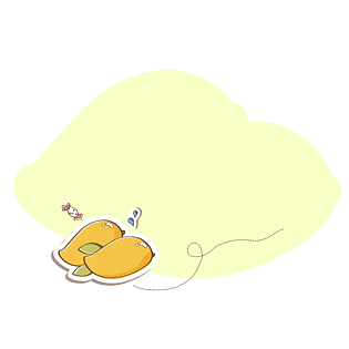 矢量卡通扁平化水果芒果边框