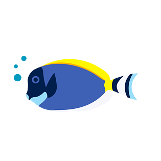 世界海洋日海底热带鱼插画矢量图