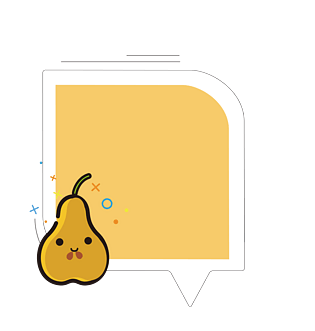 矢量卡通扁平化mbe皇冠梨边框