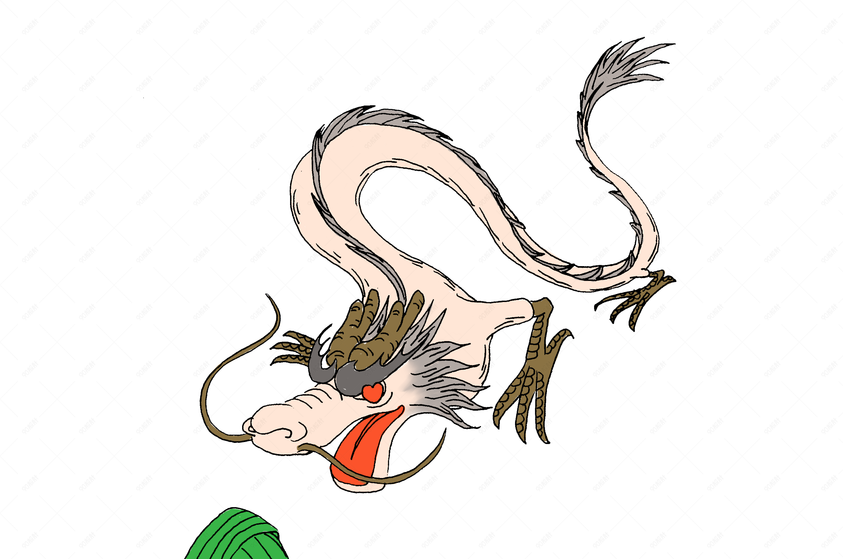 端午节爱粽子的白龙