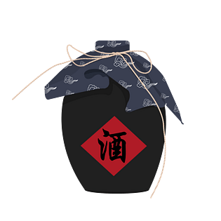 端午节手绘矢量扁平传统习俗喝雄黄酒