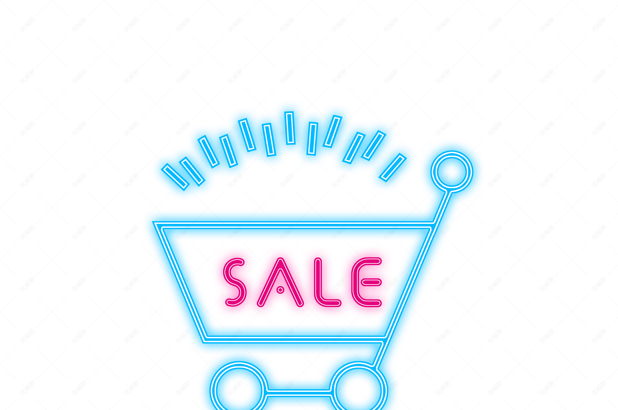 淘宝天猫购物车卡通可爱简笔画