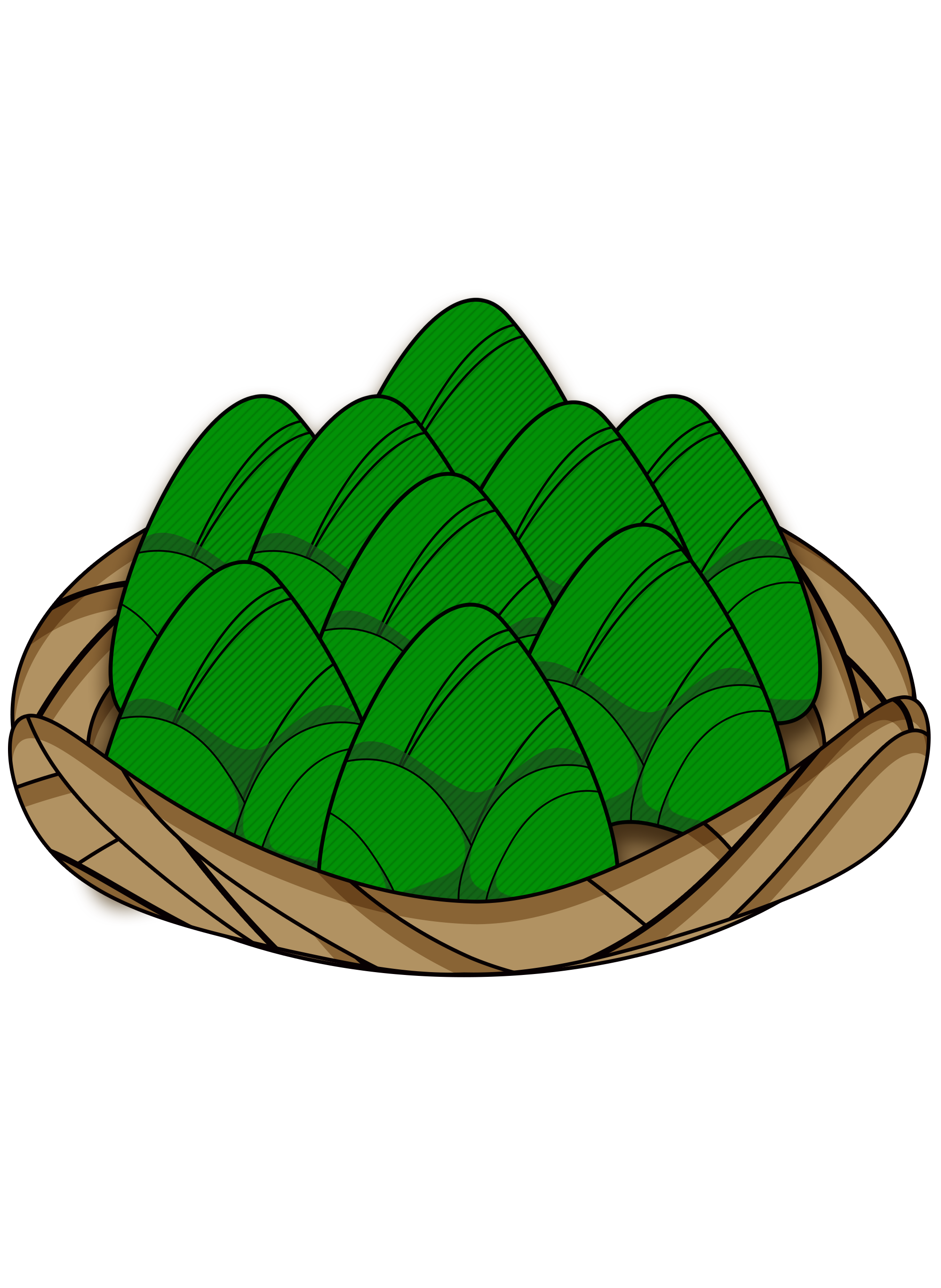 一篮粽子png素材