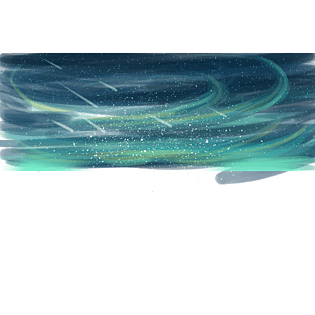 手绘唯美璀璨星空