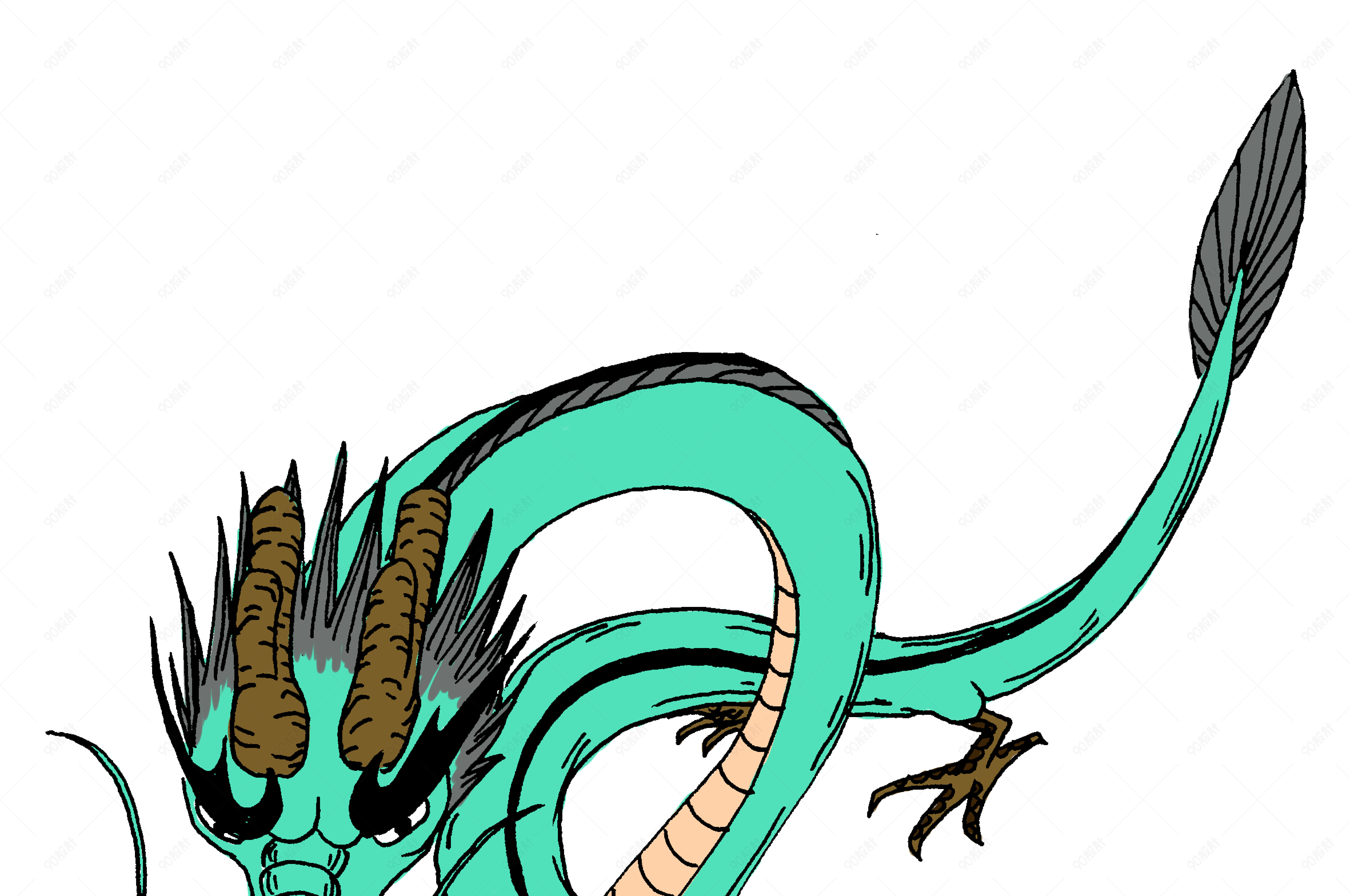 中国神兽之青龙戏珠