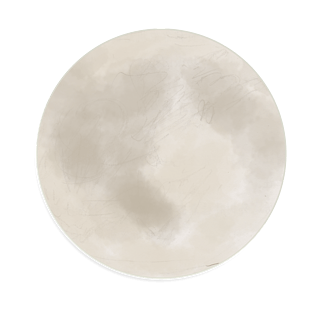 手绘七夕节月亮png