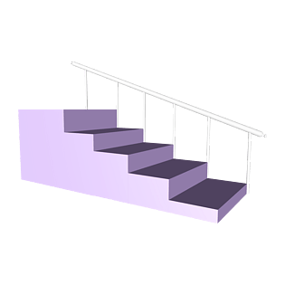 618电商c4d紫色台阶展架