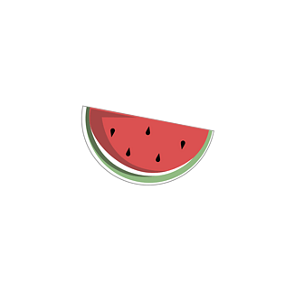 夏至西瓜海洋透明图pngpngpsd2000*2000可爱卡通素食食物矢量素材pngp