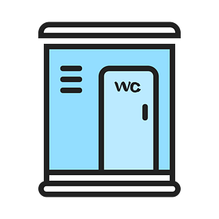 手绘多彩厕所wc