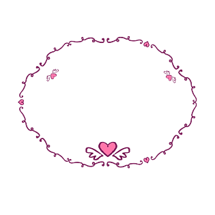 爱心边框素材pngpsd2000*2000情人节爱心盆栽花朵矢量图案pngpsd2000*