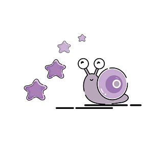 创意蜗牛装饰图案设计素材