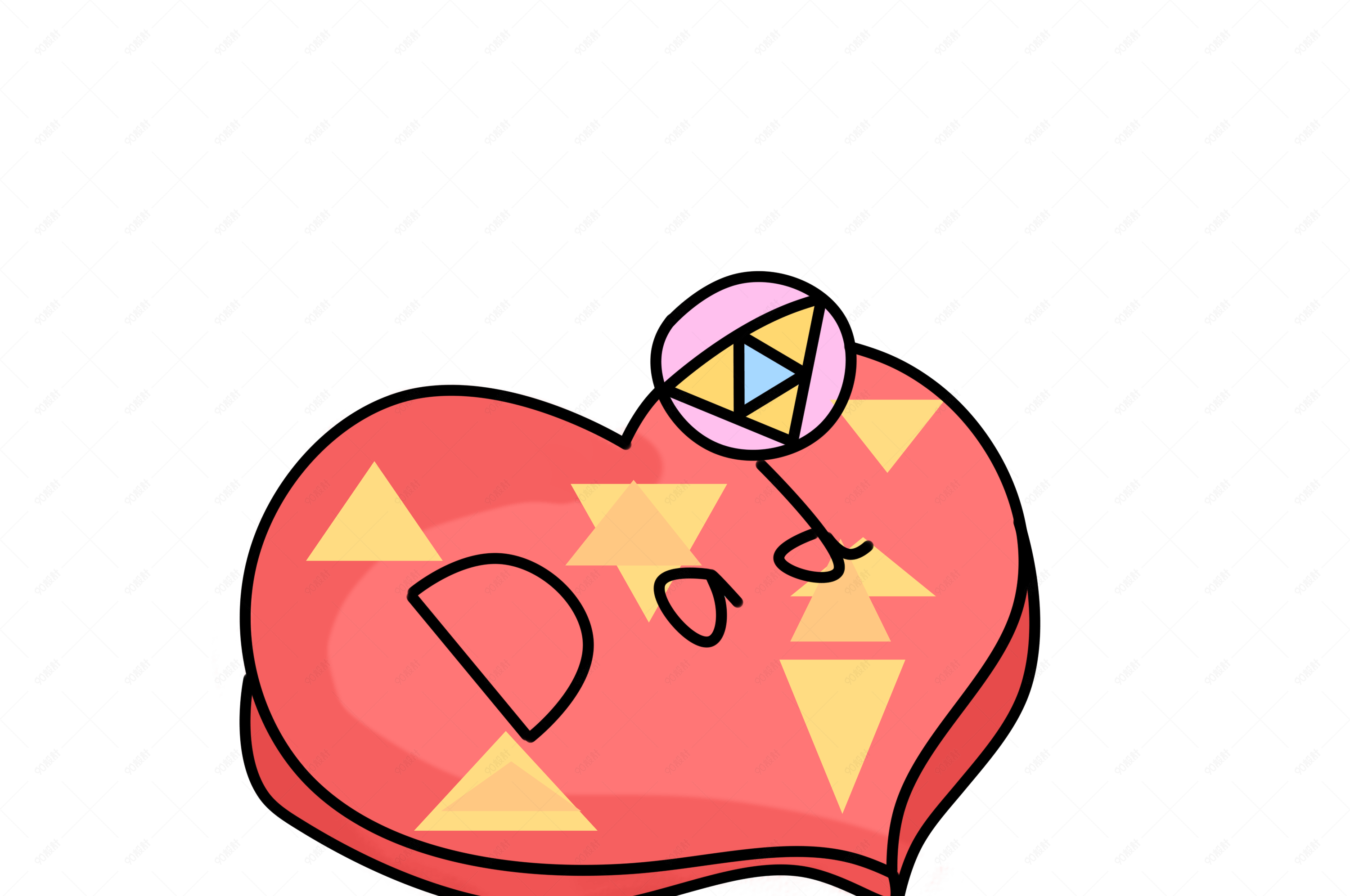 唯美食品巧克力插画