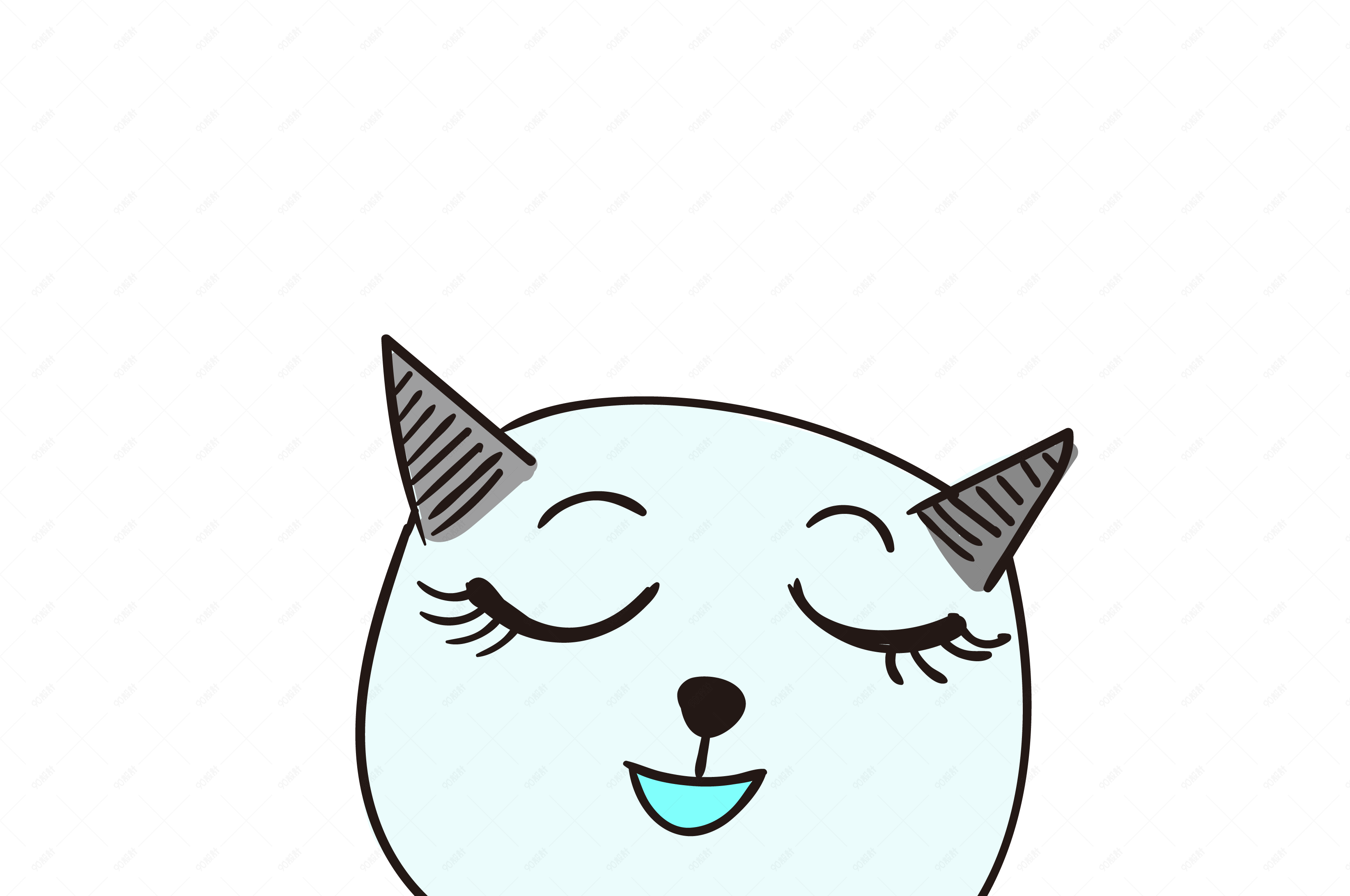 害羞的小恶魔小清新表情包