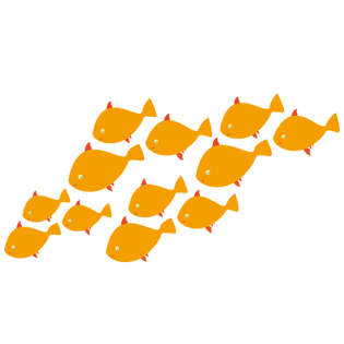 蓝色鱼群图片大全