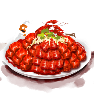 小龙虾卡通图片大全