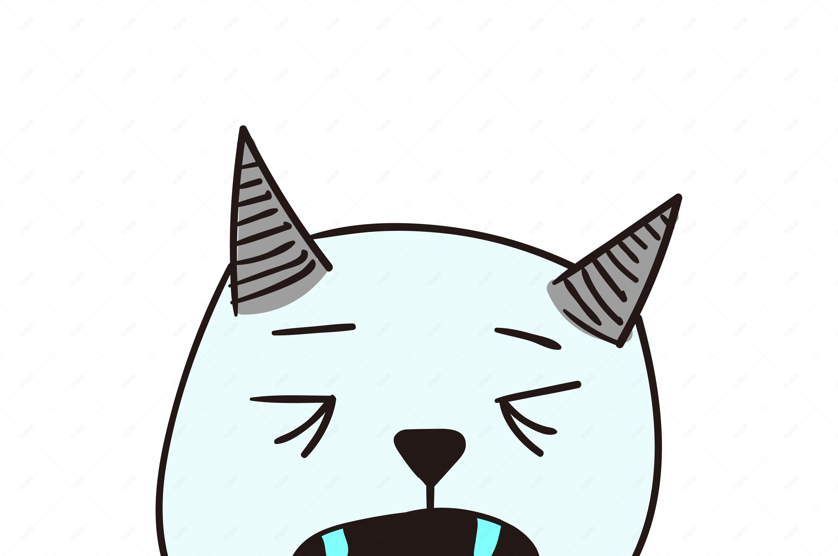 牙齿痛的小恶魔表情包