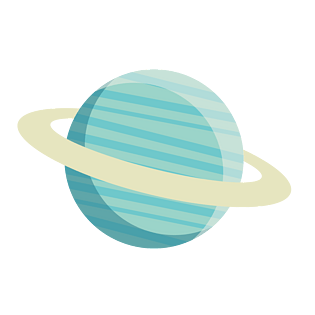 卡通矢量蓝色星球宇宙免扣素材