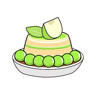 q版绿色的小清新苹果