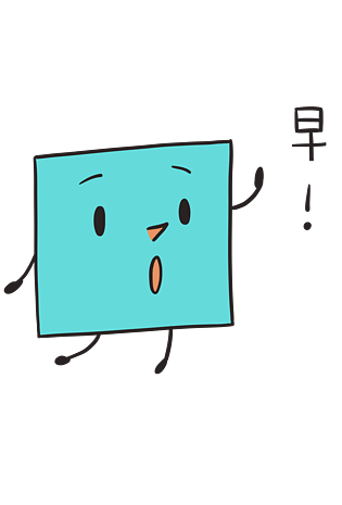 表情早蓝色小方格插画