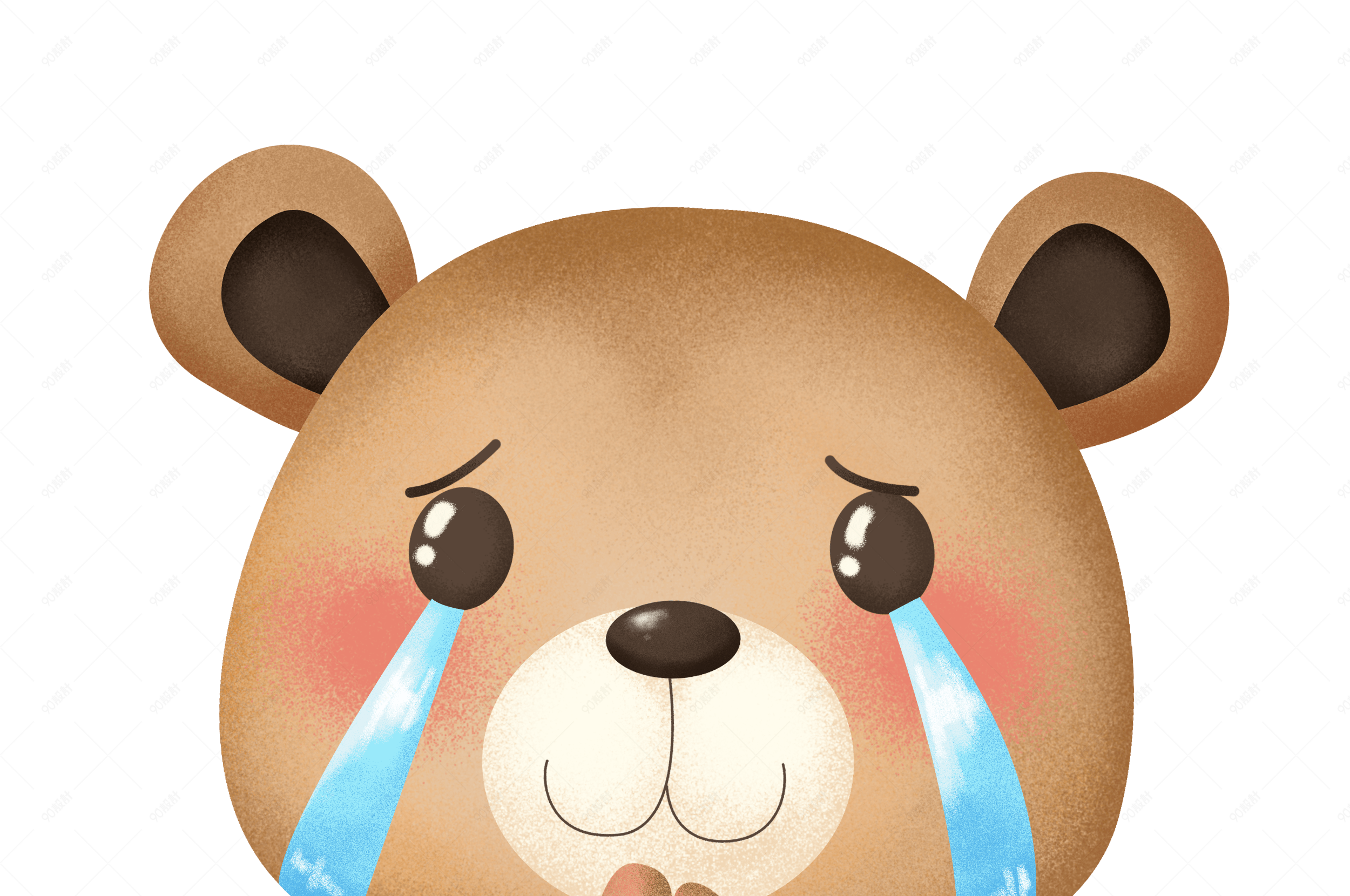 萌熊布偶卡通主题表情包之流泪哭哭