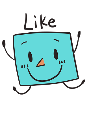 表情like蓝色小方格插画