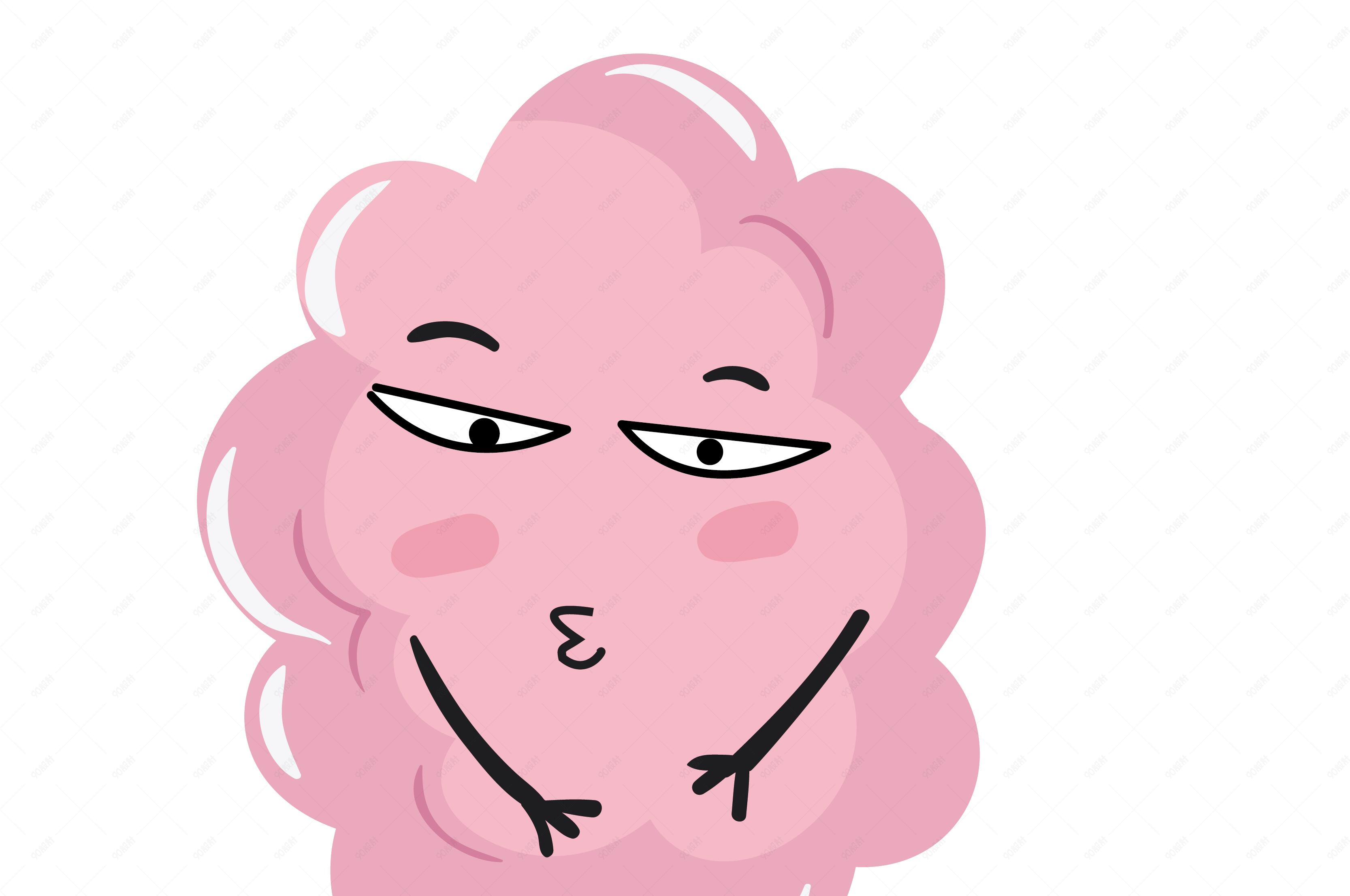 不好意思了棉花糖表情