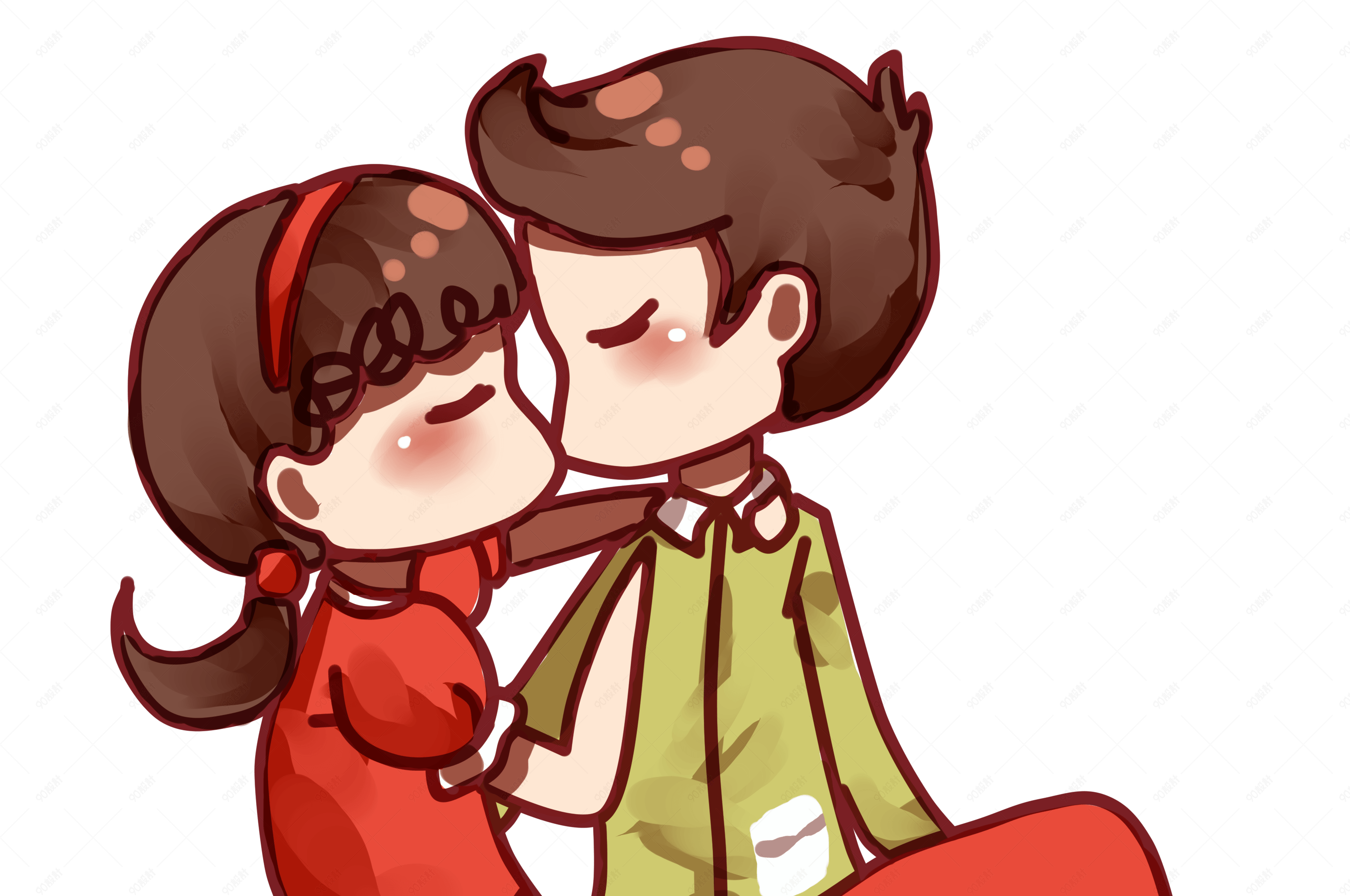 情人节快乐情侣抱抱公主抱