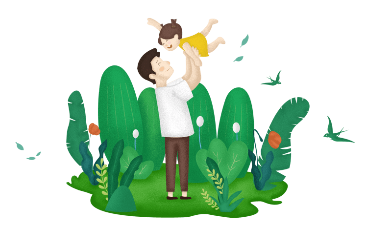 卡通年货结卡通元素卡通图标卡通父女卡通png聚力父女手绘父女卡通