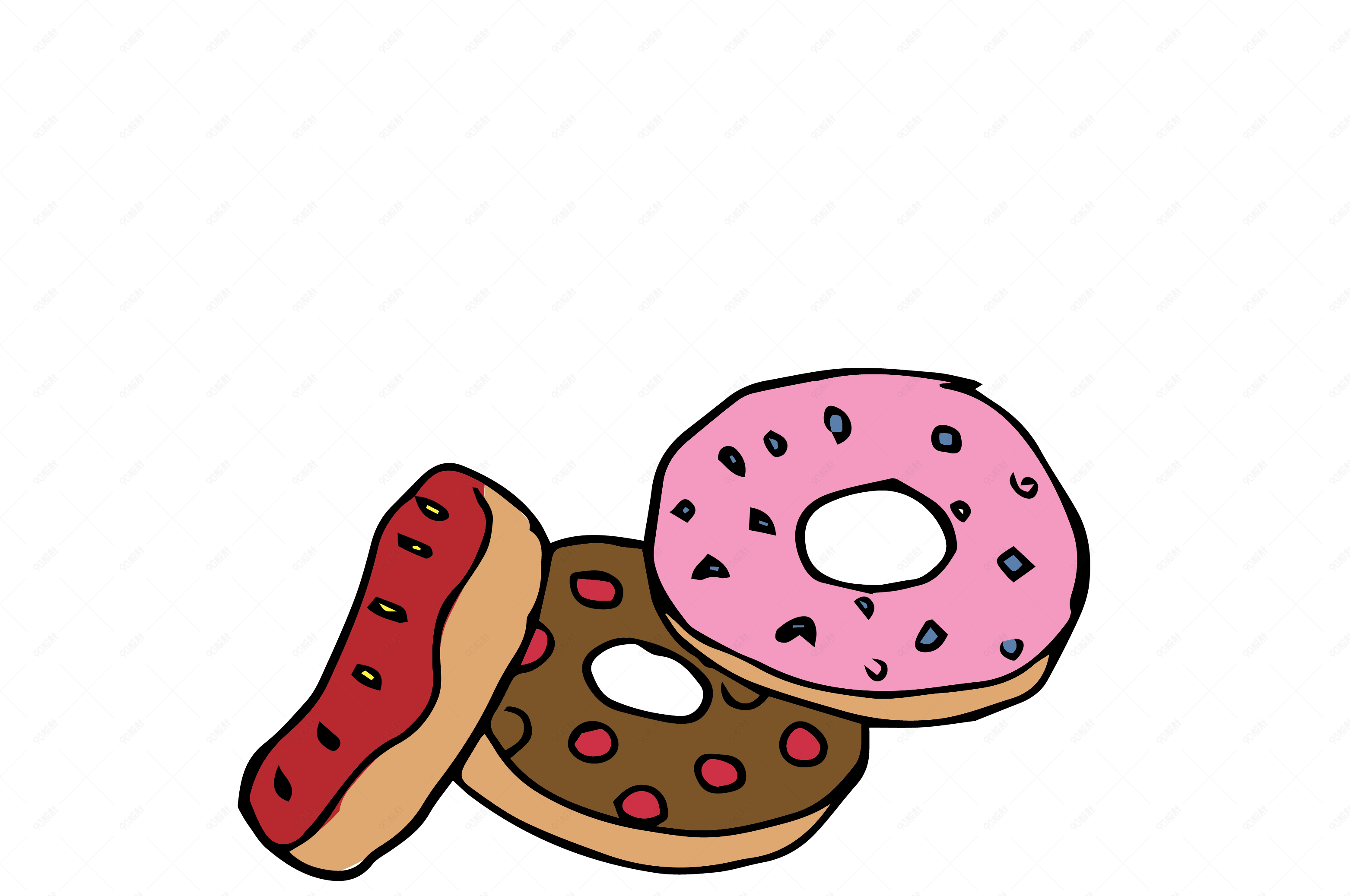 小清新夏季夏日甜甜圈