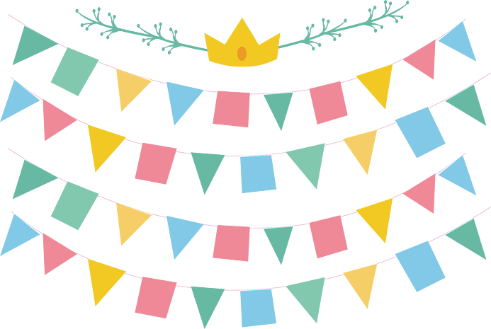 彩色庆祝条幅png